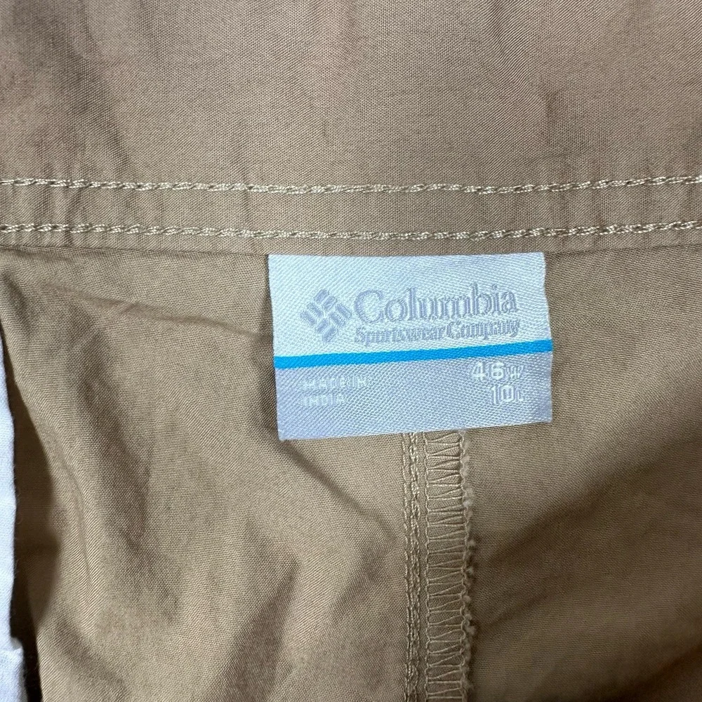 Columbia Shorts Mens 46 Brown Washed Out 10'' Inseam Hiking Outdoor Chino NEW